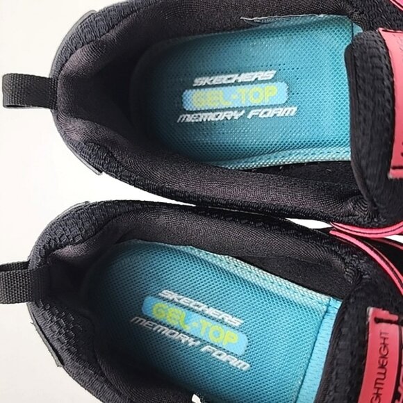 Skechers Women's Equalizer Black Pink Slip On Shoes Ultra Lightweight Size 8 - Picture 10 of 16